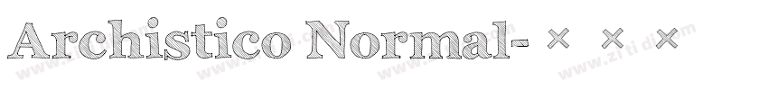 Archistico Normal字体转换